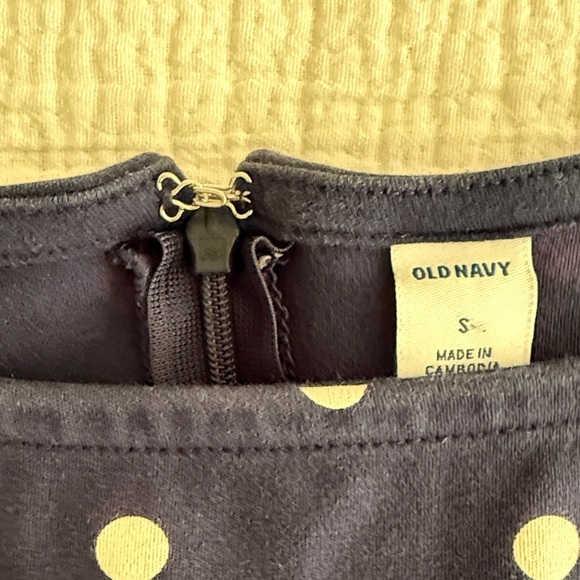 Old Navy Navy and White Polka Dot Mini Dress / S - Picture 8 of 9